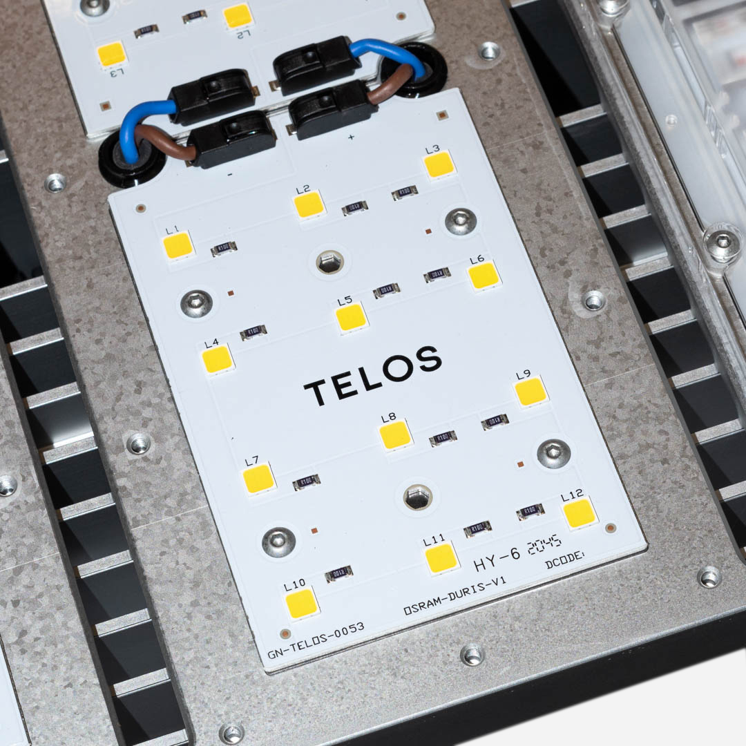 Telos white LED module on heat sink